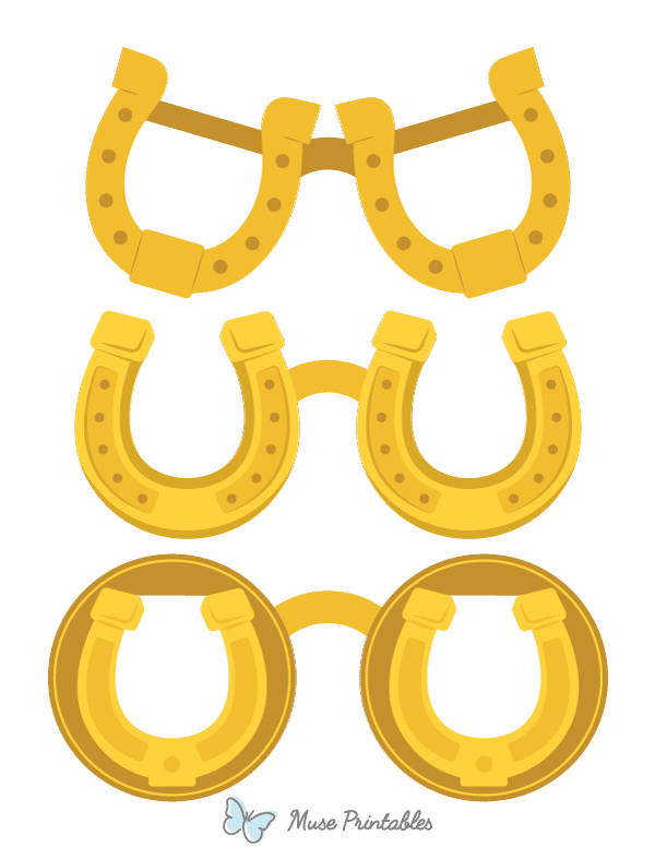 Horseshoe Glasses Photo Booth Prop