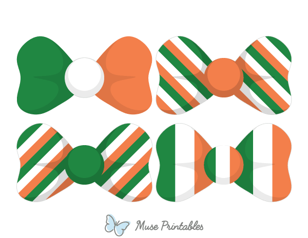 Irish Flag Bow Tie Photo Booth Prop