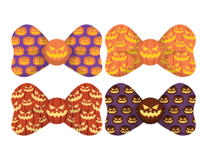 Jack-o'-lantern Bow Tie Photo Booth Prop