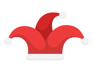 Jester Santa Claus Hat Photo Booth Prop