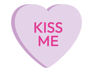Kiss Me Heart Photo Booth Prop
