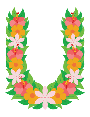 Lei Photo Booth Prop