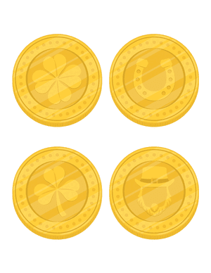 Leprechaun Gold Coins Photo Booth Prop