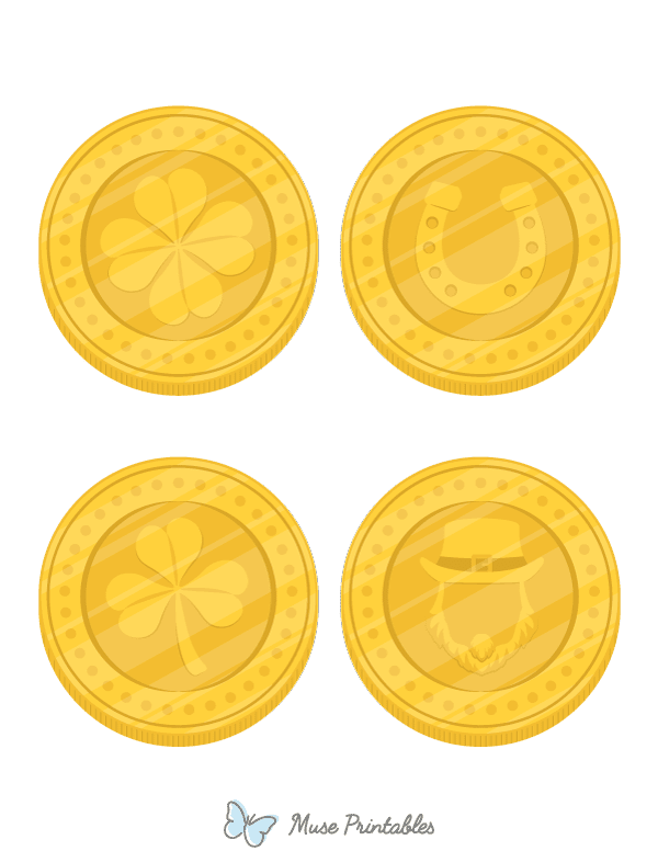 Leprechaun Gold Coins Photo Booth Prop