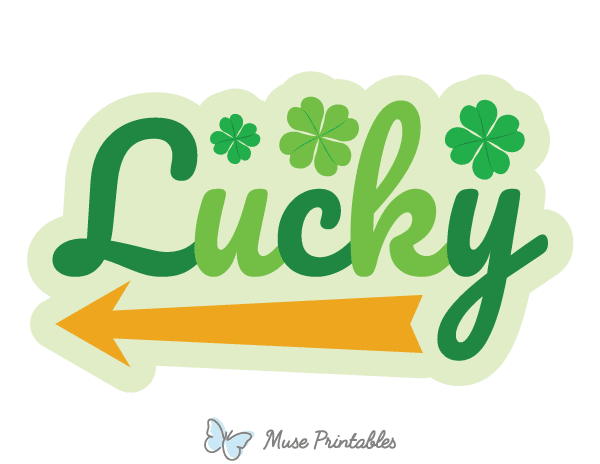 Lucky Left Arrow Photo Booth Prop