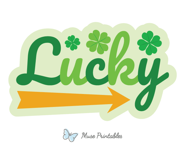 Lucky Right Arrow Photo Booth Prop