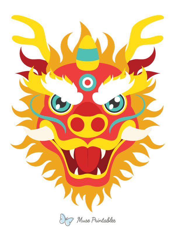 Lunar New Year Dragon Photo Booth Prop