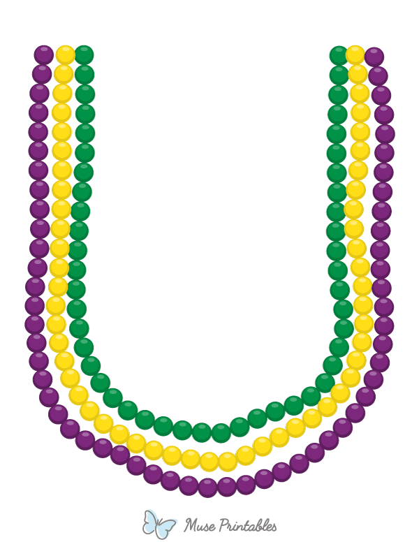 Mardi Gras Beads Photo Booth Prop