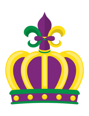 Mardi Gras Crown Photo Booth Prop