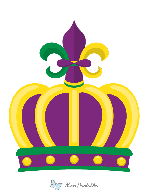 Mardi Gras Crown Photo Booth Prop