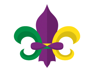 Mardi Gras Fleur De Lis Photo Booth Prop