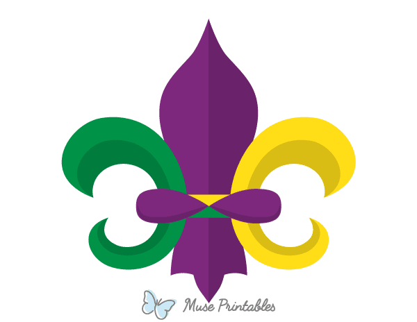 Mardi Gras Fleur De Lis Photo Booth Prop