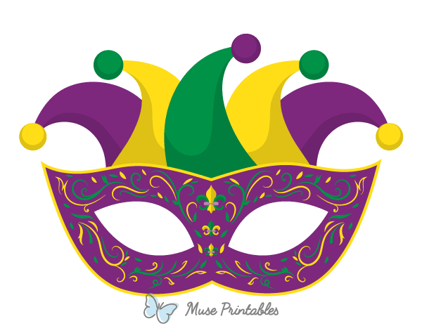 Mardi Gras Mask Photo Booth Prop