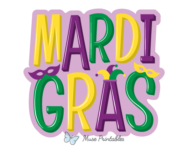 Mardi Gras Photo Booth Prop