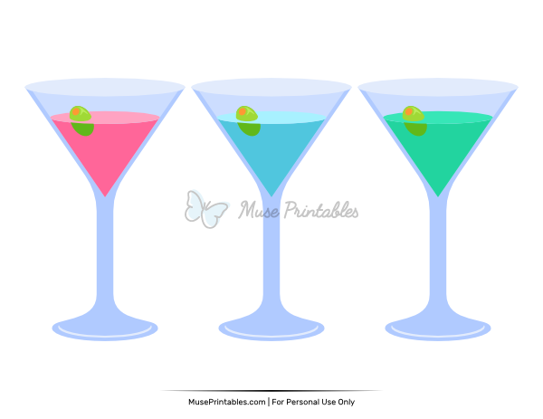 Martini Glass Photo Booth Prop