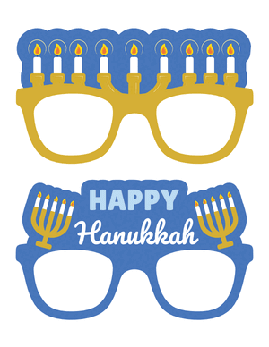 Menorah Glasses Photo Booth Prop