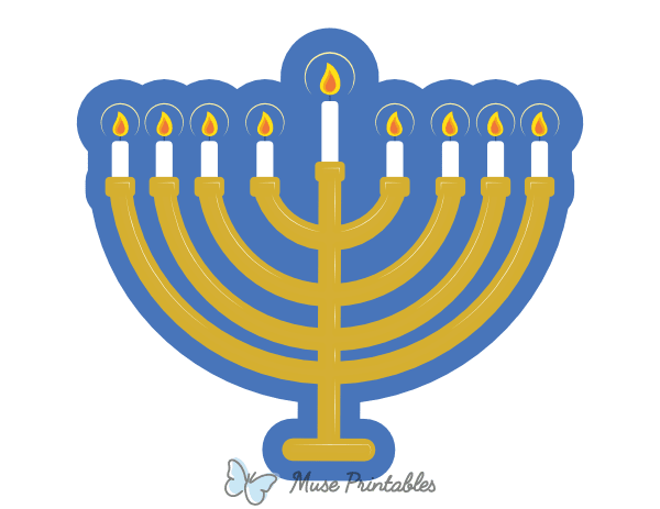 Menorah Photo Booth Prop