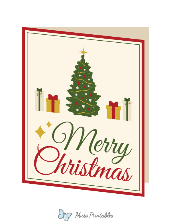 Merry Christmas Card Photo Booth Prop