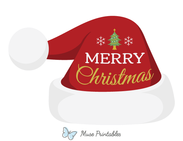 Merry Christmas Hat Photo Booth Prop