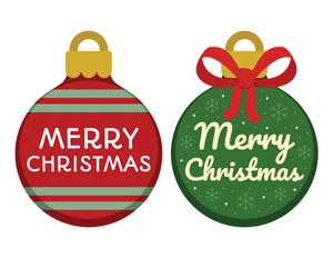 Merry Christmas Ornament Photo Booth Prop
