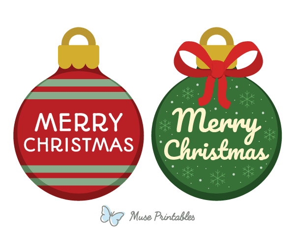 Merry Christmas Ornament Photo Booth Prop