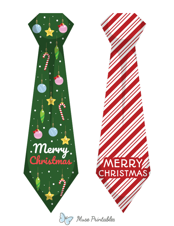 Merry Christmas Tie Photo Booth Prop
