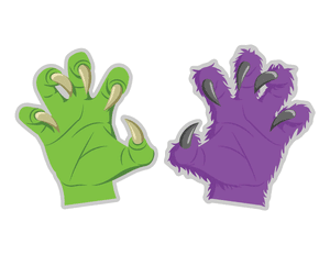 Monster Claw Photo Booth Prop