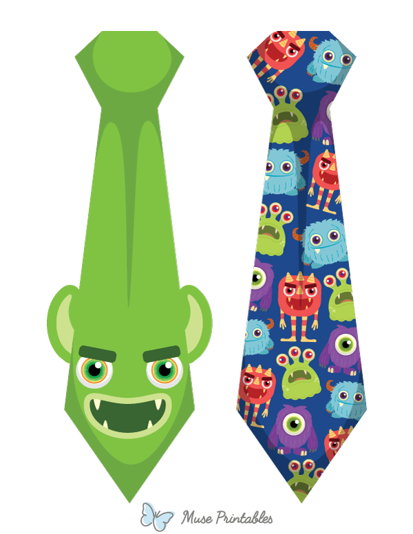 Monster Tie Photo Booth Prop