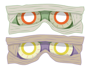 Mummy Glasses Photo Booth Prop