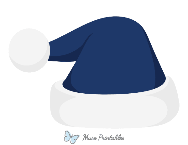 Navy Blue Santa Claus Hat Photo Booth Prop