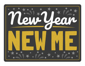 New Year New Me Photo Booth Prop