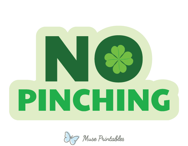 No Pinching Photo Booth Prop