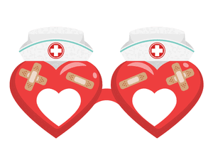 Nurse Glasses Photo Booth Prop