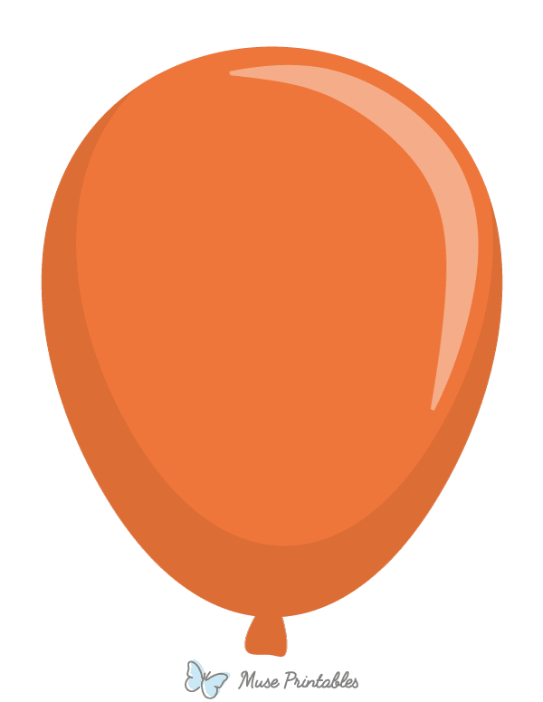 Orange Balloon Photo Booth Prop