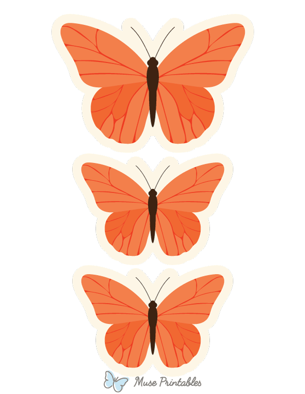 Orange Butterfly Photo Booth Prop