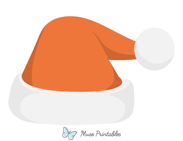 Orange Santa Claus Hat Photo Booth Prop