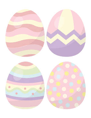 Pastel Easter Eggs Photo Booth Prop