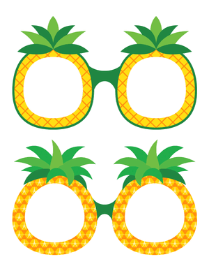 Pineapple Glasses Photo Booth Prop