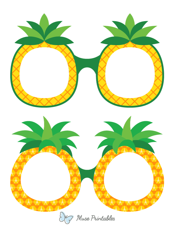 Pineapple Glasses Photo Booth Prop