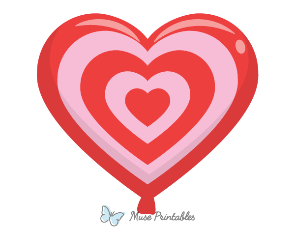 Pink and Red Heart Balloon Photo Booth Prop