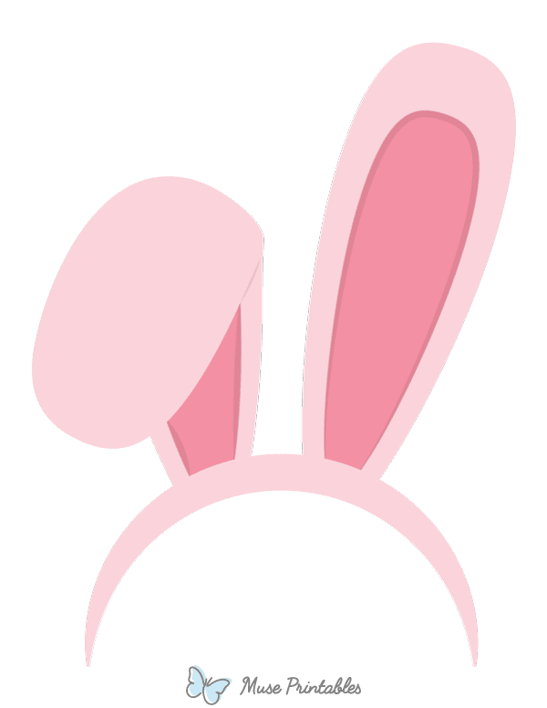 Pink Easter Bunny Ears Photo Booth Prop