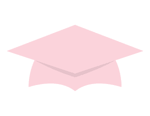 Pink Graduation Cap Photo Booth Prop