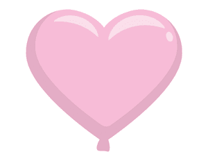 Pink Heart Balloon Photo Booth Prop
