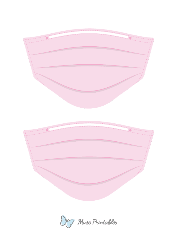 Pink Medical Face Mask Photo Booth Prop