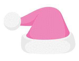 Pink Santa Claus Hat Photo Booth Prop
