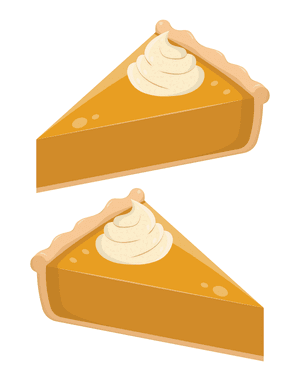 Pumpkin Pie Slice Photo Booth Prop