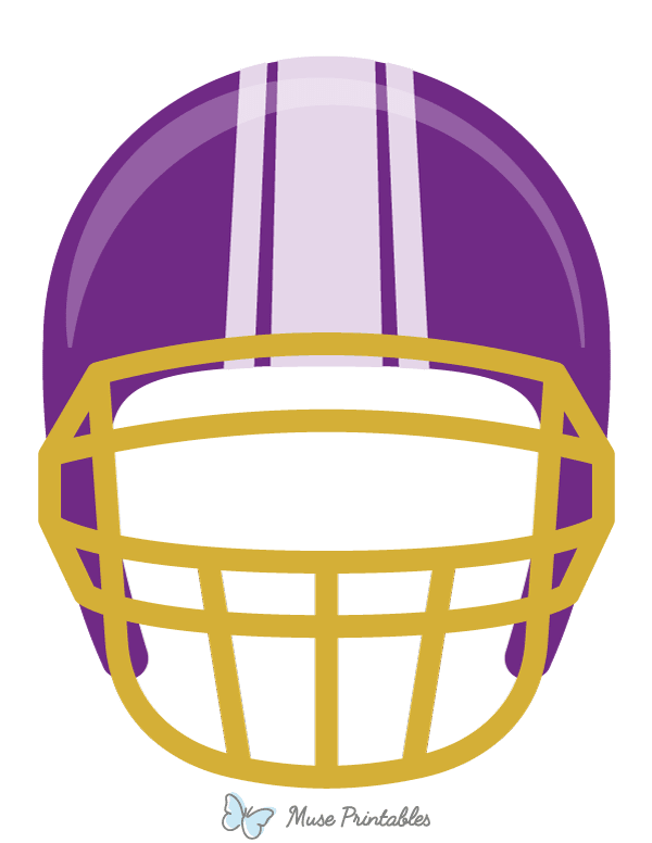 Purple Football Helmet Photo Booth Prop