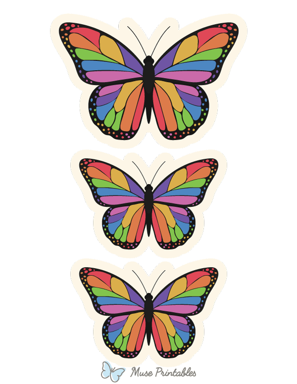 Rainbow Butterfly Photo Booth Prop