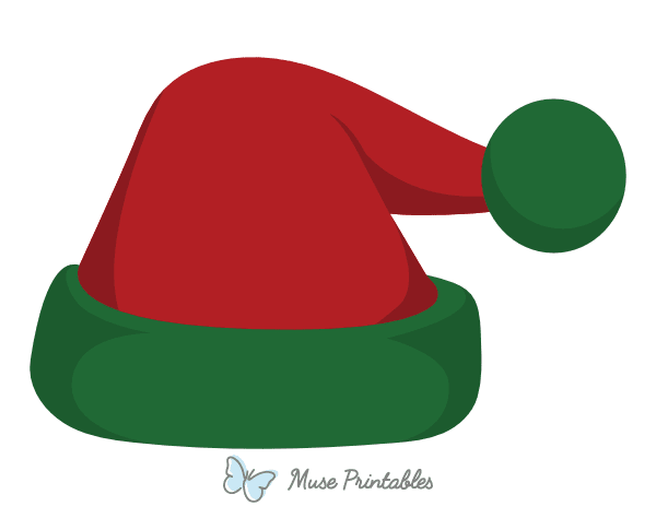 Red and Green Santa Claus Hat Photo Booth Prop