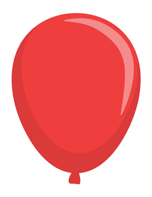 Red Balloon Photo Booth Prop